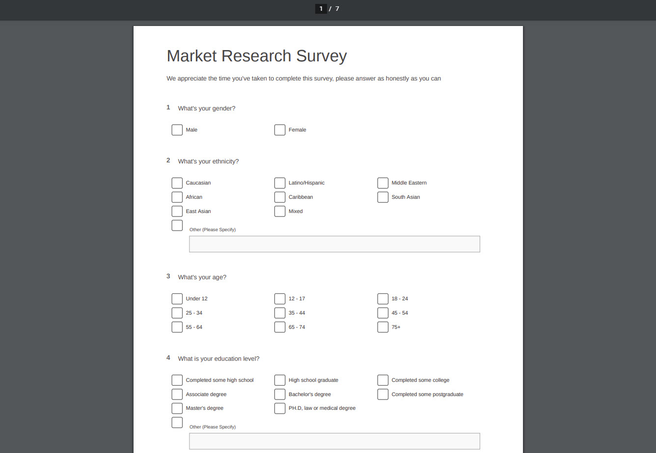 PDF Survey