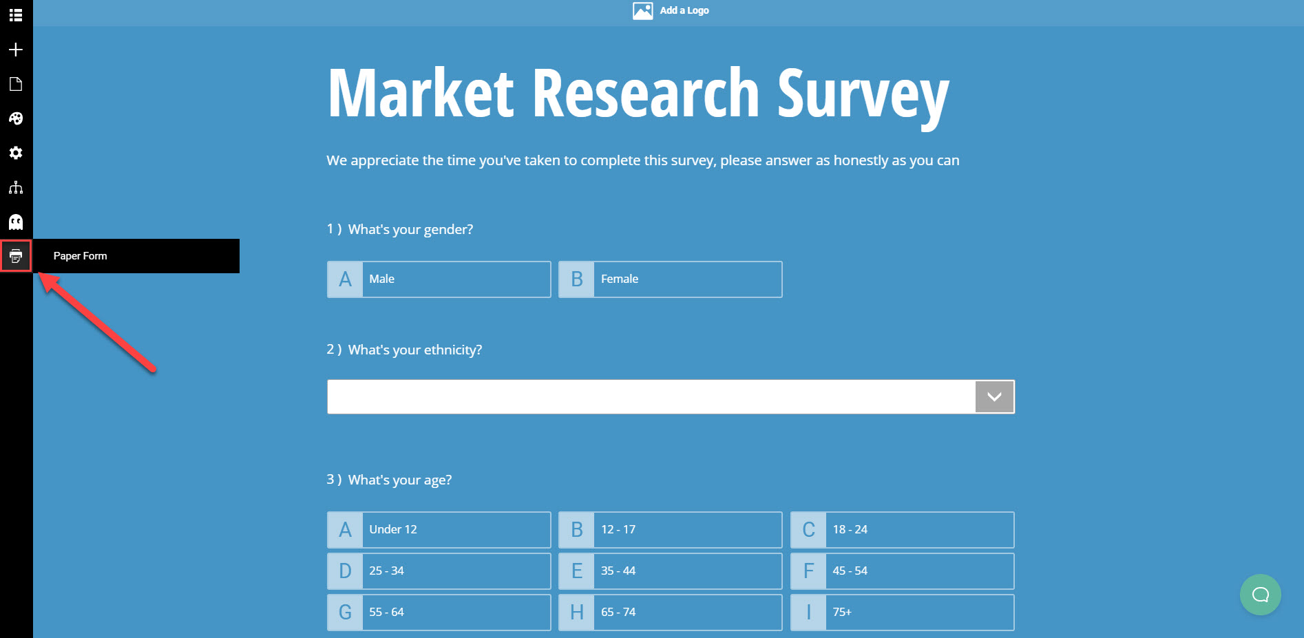 Print a Survey