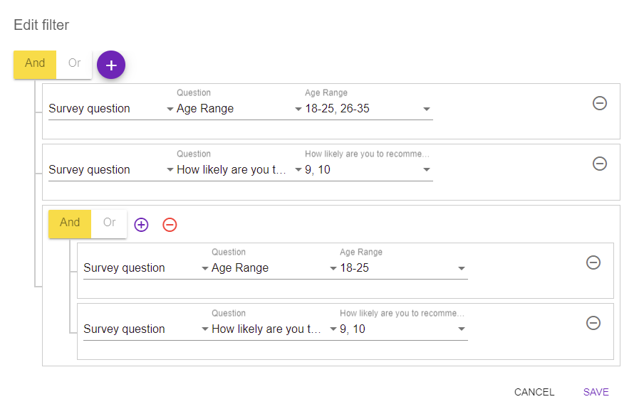 Applying Rule Sets To Survey Results